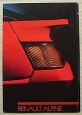 RENAULT ALPINE V6 TURBO Car Sales Brochure c1988 GERMAN TEXT #26 105 12