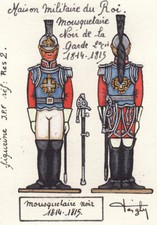 FEIGLY JP LEAD unpainted 65mm BLACK MUSKETEER 1814-15 the crest No. 32