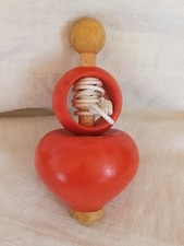 Toupie en bois tourné à