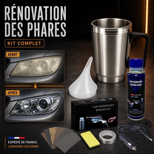 Kit restauration optique phare - restauration,