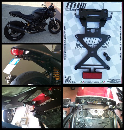 Porte plaques réglable ducati - porte-plaques,