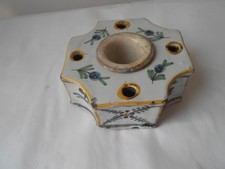 Ancien encrier en faience