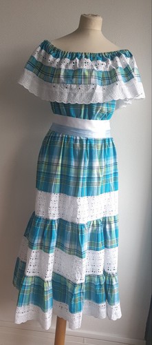 Robe madras ceremonie tissu - ,
