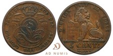 Belgique 5 centimes 1848