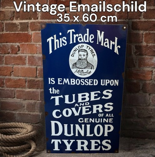 Vintage dunlop plaque - vintage,