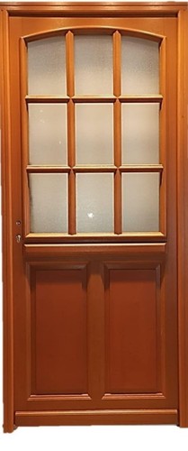 Porte entrée bois - porte, vitrée