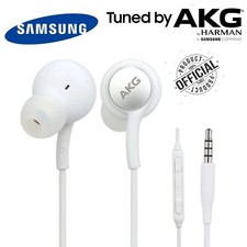 Genuine Samsung AKG 3.5mm In-Ear Headphones Earphones with Mic - White
