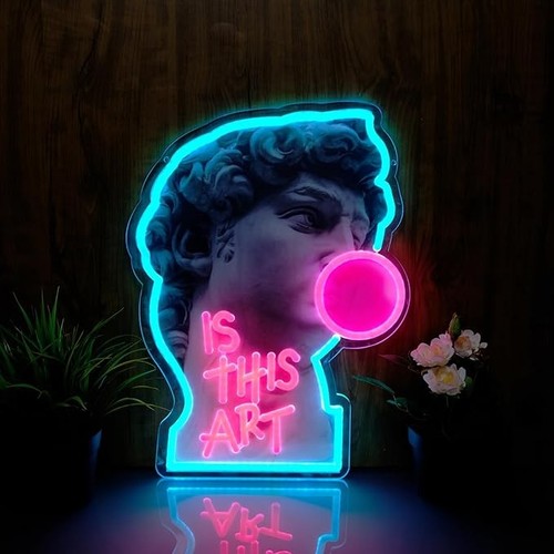 This art neon sign night - this,