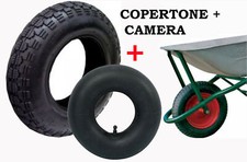 PNEU PNEUMATIQUE 3.50-8 + CHAMBRE INTÉRIEURE 3.50- 8 POUR ROUE DE BROUETTE (1837