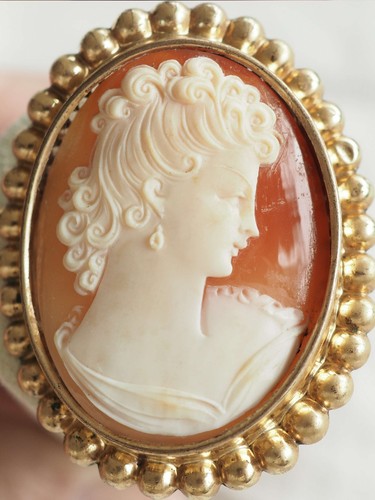 Broche ancienne camee plaque - ancienne,