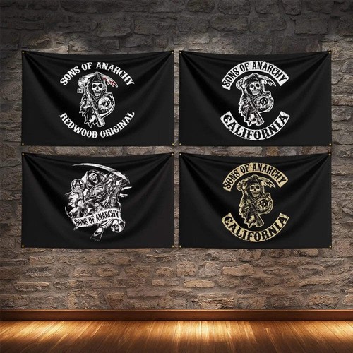 Sons anarchy flag - sons, polyester