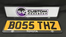 Front & Rear Toyota 3D Plate Holders Surround – Fits All Models & Top Quality