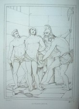 REV 199a EAU FORTE 1836 MYTHOLOGIE - LA FLAGELLATION pinx Igonoff