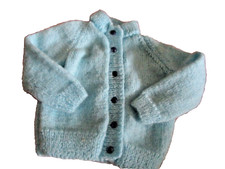 Vintage Turquoise Wool Vest Small Size Measure In Listing