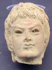 WONDERFUL ANCIENT GANDHARAN STUCCO BUDDHA HEAD STATUE FRAGMENT 300-200BCE