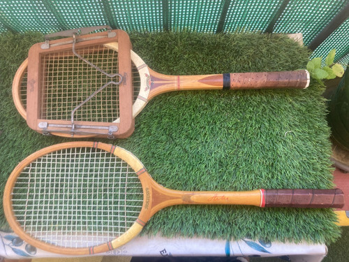 Duo raquettes vintage - de,