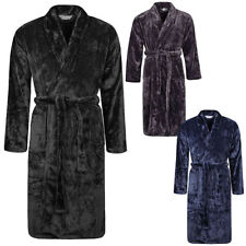 Heat Holders - Mens Soft Fleece Thermal Dressing Gown with Pockets