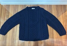 INVERALLAN Men's Knit Sweater Navy Blue Size L