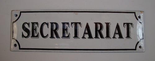 Plaque porte secretariat - plaque,