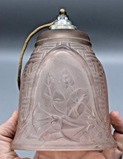 ANCIEN GLOBE TULIPE EN VERRE