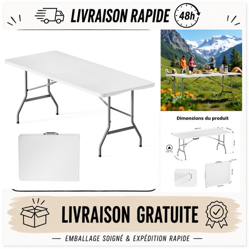 Table camping pliable - camping,