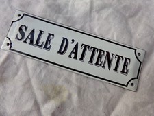 plaque de porte émaillée