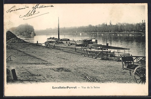 Cpa levallois perret - levallois-perret,, vue