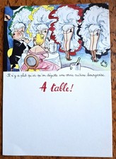 Menu BELLUS "A Table...Cuisine Bourgeois" Advertising Megabyl Laboratoires JLB