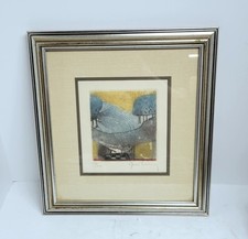 Rene Carcan Original Etching and Aquatint "Trees" Limited Edition Signed 
