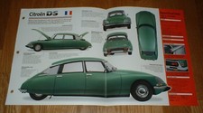 1971 CITROEN DS21 ORIGINAL IMP BROCHURE SPECS INFO 55 56 57 58 60 65 75 71 DS-21