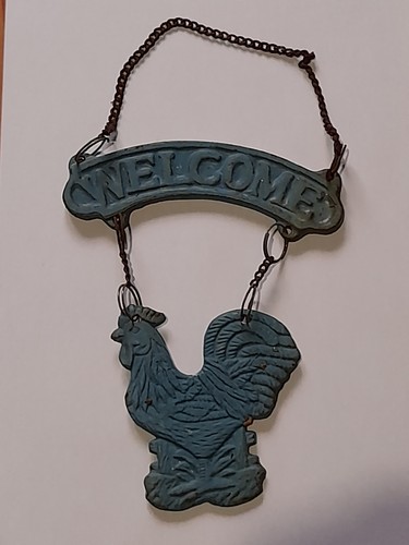 Ancien coq fonte bienvenue - ancien,