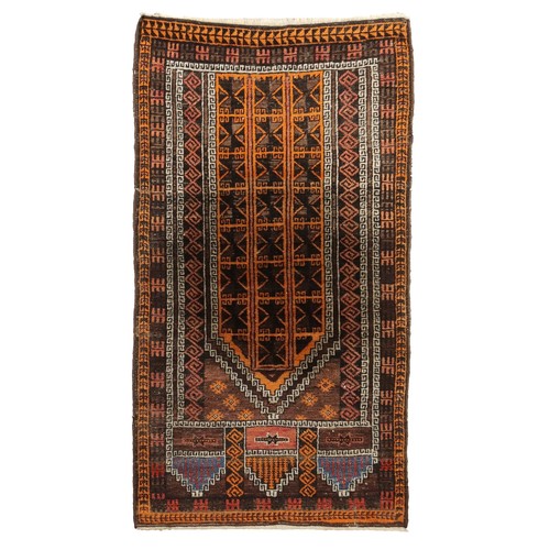 Tapis ancien asiatique - ancien, laine