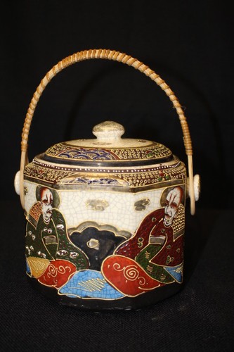 Vintage satsuma lidded - vintage,