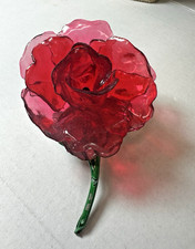 Vintage Brooch Flower Plastic Acrylic Large Size Corsage Heavy