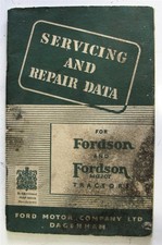 FORDSON + Major Agricultural Vehicle Owners Handbook 1949 W 7745 1249 FORD