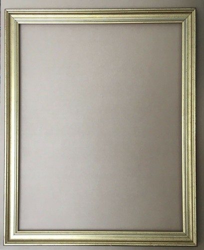 Grand cadre moderne bois doré - moderne,