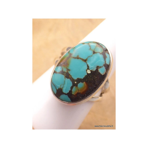Bague turquoise tibet deux - bague,