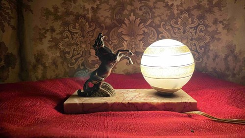 Ancienne lampe chevet art - ancienne,