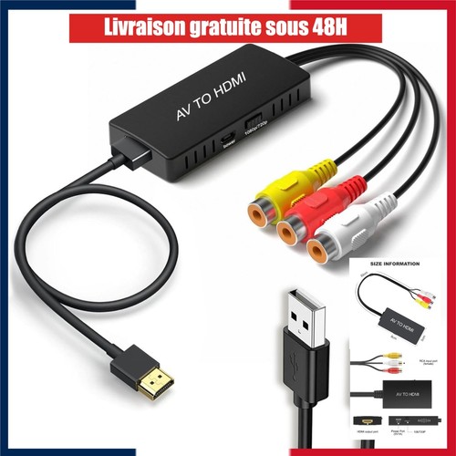 Adaptateur hdmi rca - av,