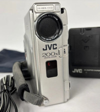 JVC Video Camera Mini DV GR-DVM50 Digital Cybercam Bundle + Dock Charger Tested!