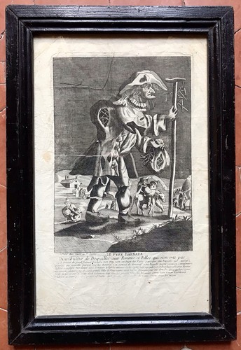 Gravure ancienne père barnaba - gravure,