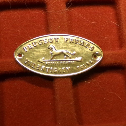 Peugeot brothers brass plate - peugeot,