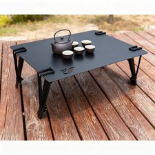 Table pliante en aluminium avec corde élastique pour camping randonnée et usag