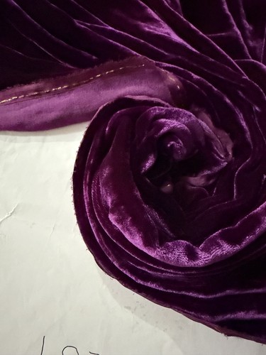 Tissu velours soie - m, de