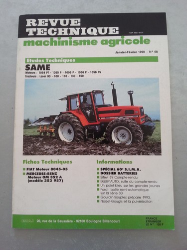 Revue technique tracteur - technique, same