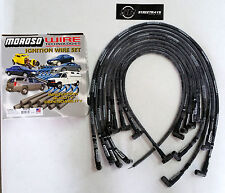 MOROSO SBC CHEVY Race Spark Plug Wires Sleeved 90 Degree HEI Under Header (NEW)