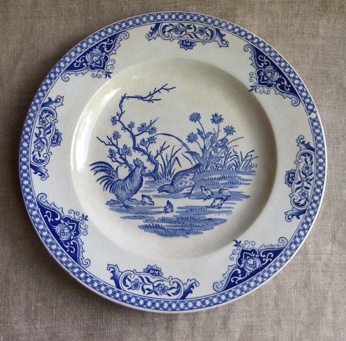Assiette ancienne faïence - ancienne,