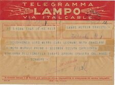 1943 TRIESTE Telegram Lampo Petrin Trieste Italcable timber request