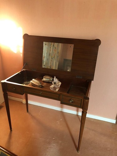 Coiffeuse ancienne avec miroir - ancienne,