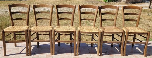 Lot chaises anciennes en - de,